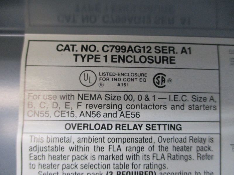CUTLER HAMMER AN56AG0B SER. A1 220/240V 9A NSMP