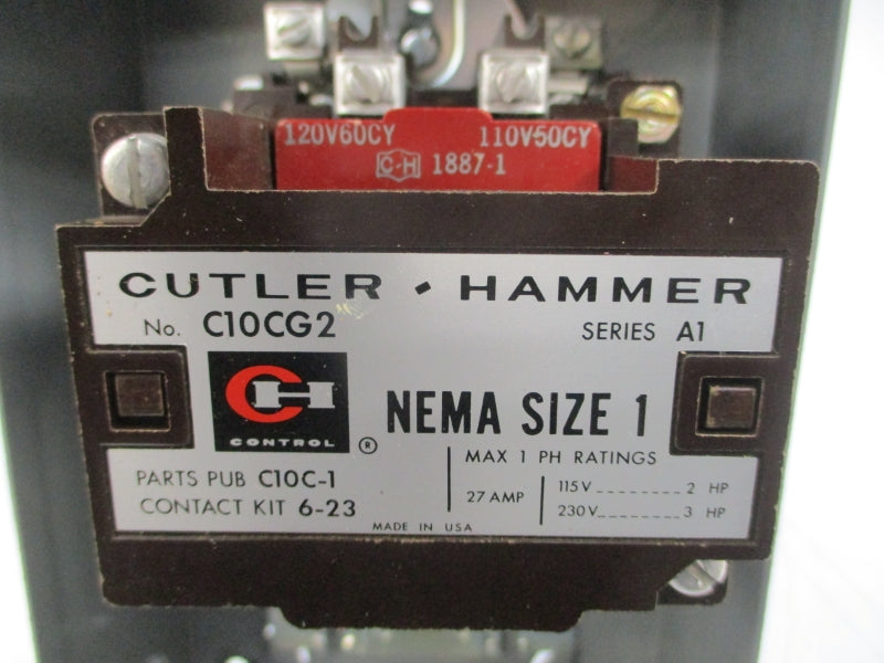 CUTLER HAMMER C10CG2A SER. A1 110/120V 27A NSMP