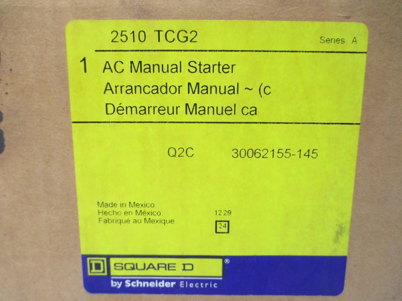 SQUARE D 2510TCG2 SER. A 115/230V NSMP