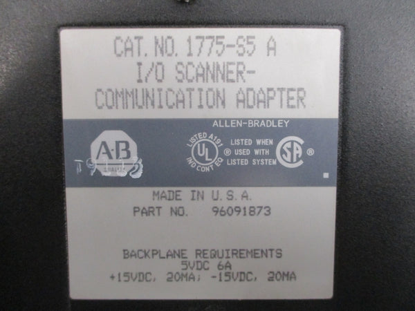 ALLEN BRADLEY 1775-S5 SER. A 15VDC 6A UNMP