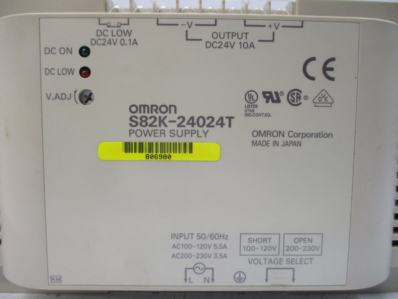 OMRON S82K-24024T 100-120/200-230VAC 5.5A NSMP