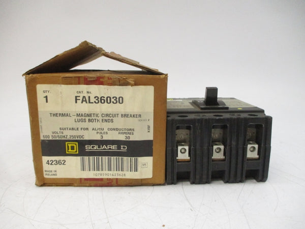 SQUARE D FAL36030 SER. 2 600V 30A NSMP