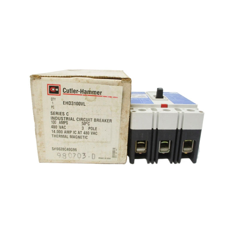 CUTLER HAMMER EHD3100VL SER. C 480VAC 100A NSMP