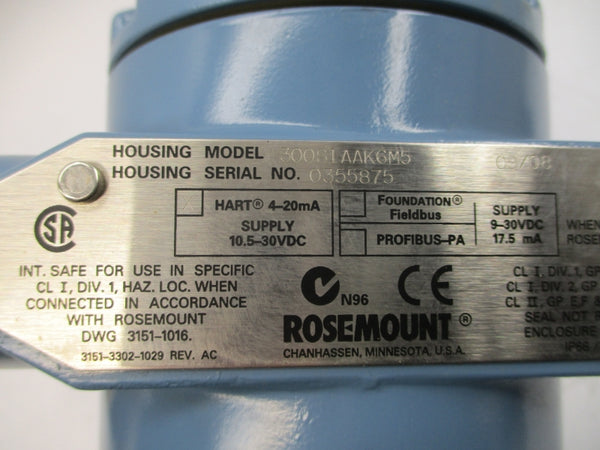 ROSEMOUNT 3051S2TG2A2A12A1AK6M5P1Q4A1003 10.5-30VDC 150PSI (AS PICTURED) NSNP