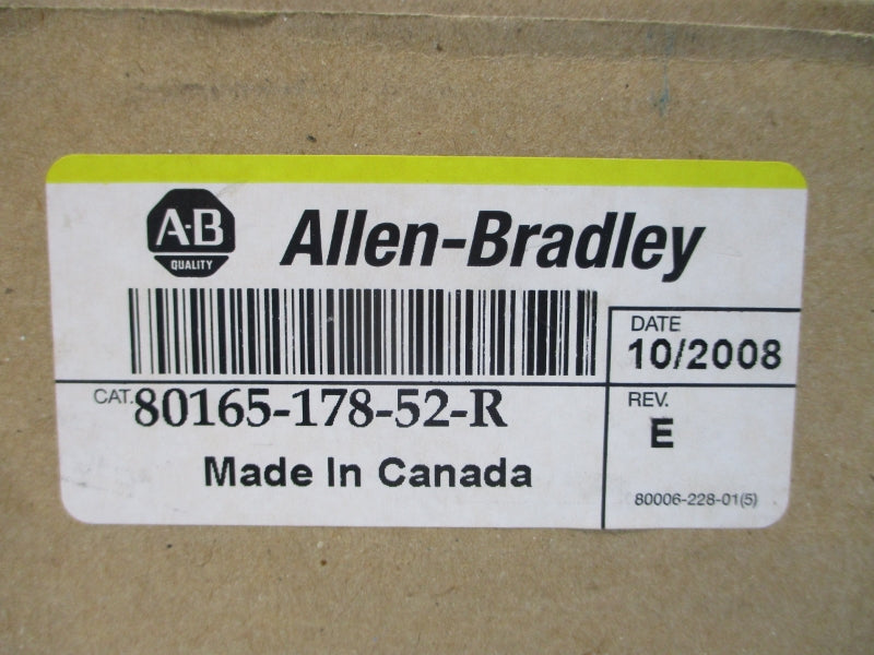 ALLEN BRADLEY 80165-178-52-R REV. E (BR/YL) NSMP