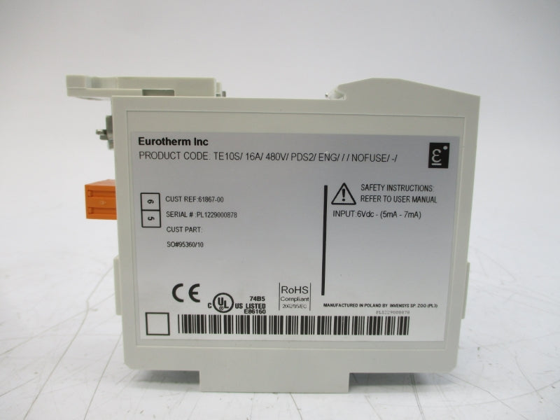 EUROTHERM TE10S/16A/480V/PDS2/ENG///NOFUSE/-/ 480V 16A NSMP