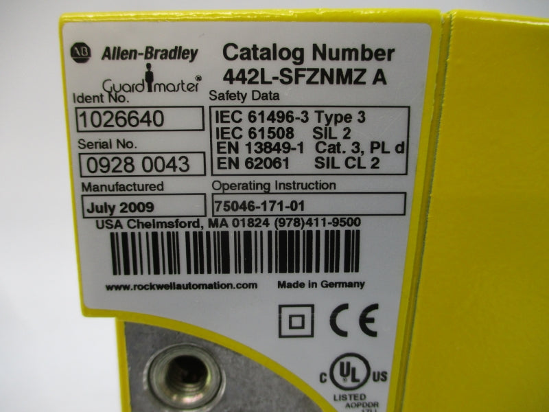 ALLEN BRADLEY 442L-SFZNMZ SER. A 24V (WH) NSMP