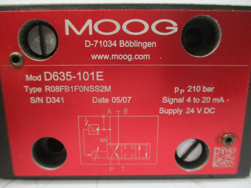 MOOG D635-101E R08FB1F0NSS2M 24VDC NSNP