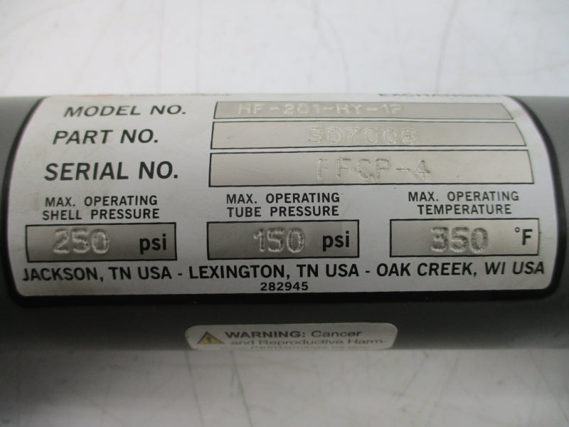 YOUNG TOUCH STONE HF-201-HY-1P 307008 150-250PSI 350'F NSNP