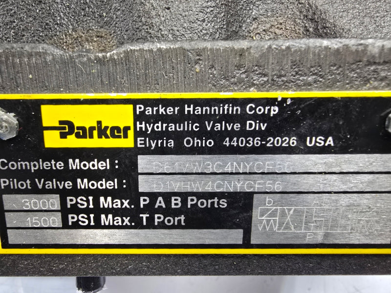 PARKER D61VW3C4NYCF56 110/120V .42-.50A 1500/5000PSI NSNP