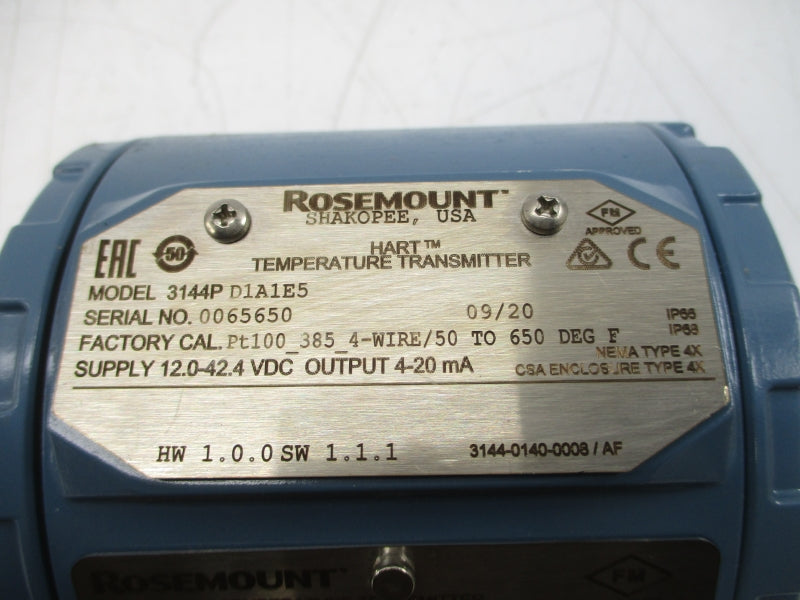 ROSEMOUNT 3144PD1A1E5 12.0-42.4VDC NSNP