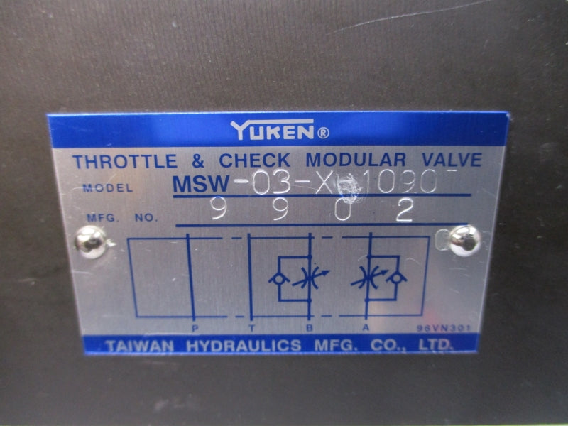 YUKEN MSW-03-X-1090T NSNP