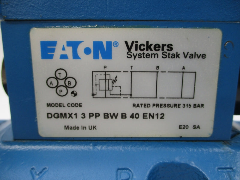 EATON VICKERS KBFDG5V733C160NXM1PE7H110 1.6A (AS PICTURED) NSNP