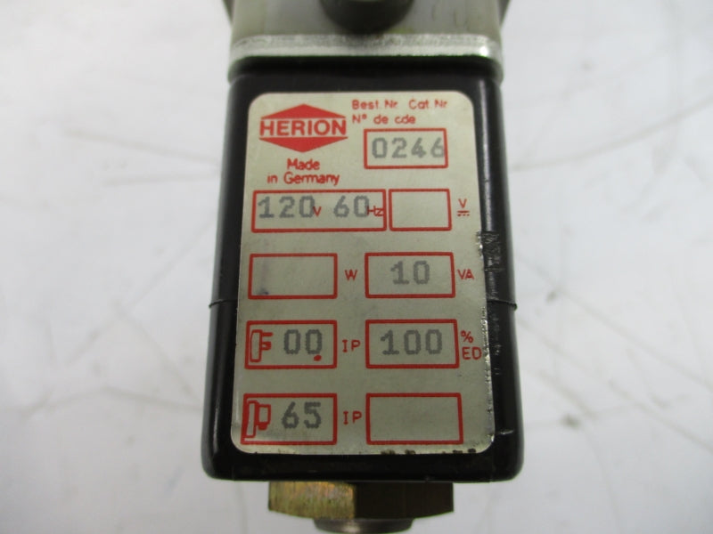 HERION 26-374-70D 120V 45-145PSI NSNP