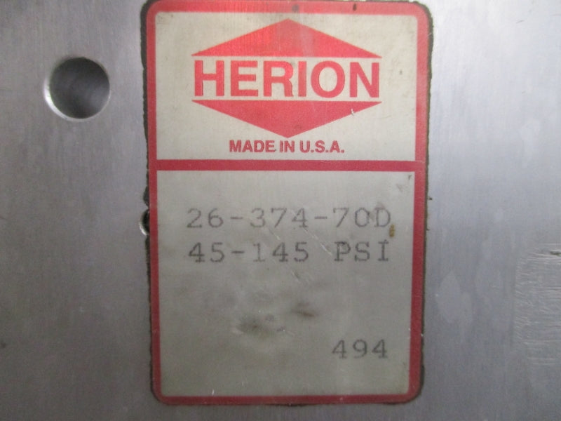 HERION 26-374-70D 120V 45-145PSI NSNP