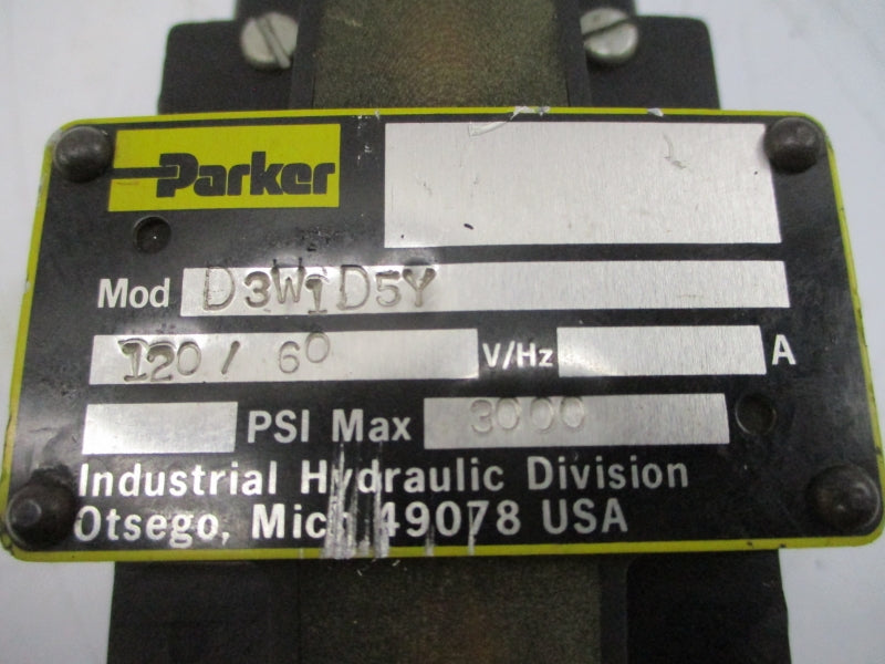 PARKER D3W1D5Y 110/120V 3000PSI NSNP