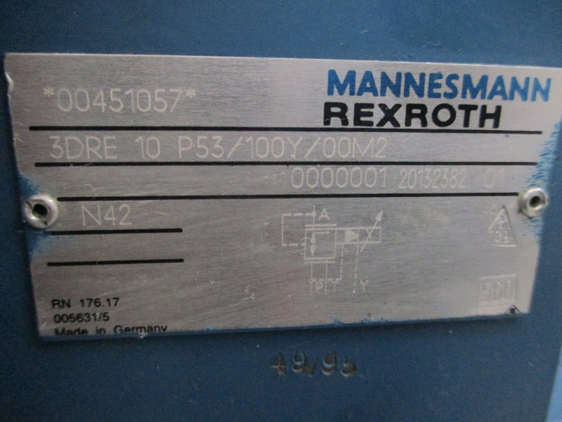 REXROTH 3DRE10P53/100Y/00M2 0.8A NSNP