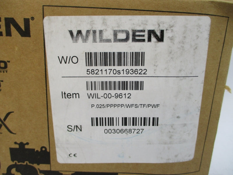 WILDEN WIL-00-9612 P.025/PPPPP/WFS/TF/PWF NSMP