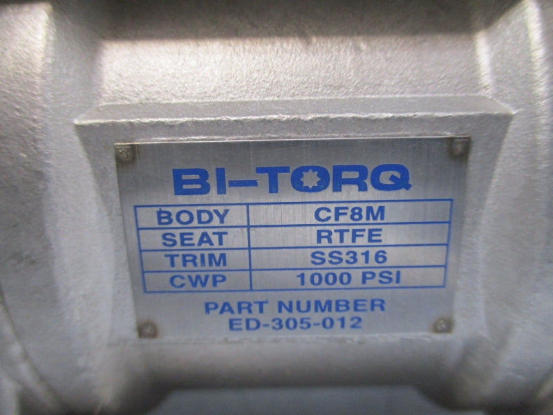 BI-TORQ IS3PT1263DAPN ED-305-012 1000PSI 1-1/4" NSNP