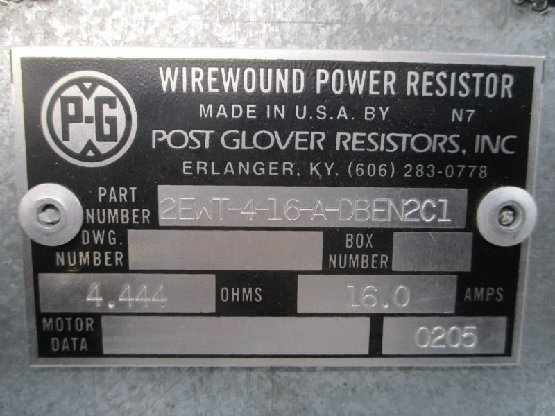 POST GLOVER 2EWT-4-16-A-DBEN2C1 16.0A NSNP