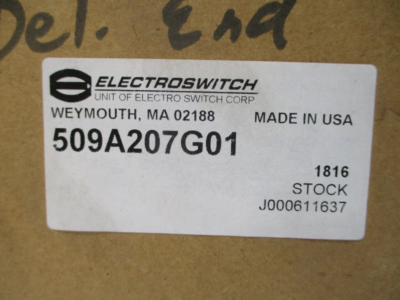 ELECTROSWITCH 509A207G01 NSMP