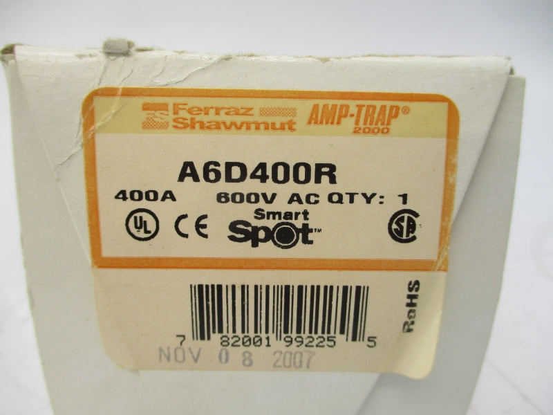 FERRAZ SHAWMUT A6D400R 600VAC/DC 400A NSMP