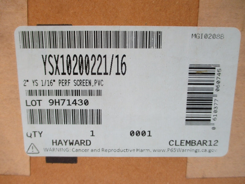 HAYWARD YSX10200221/16 2" NSMP