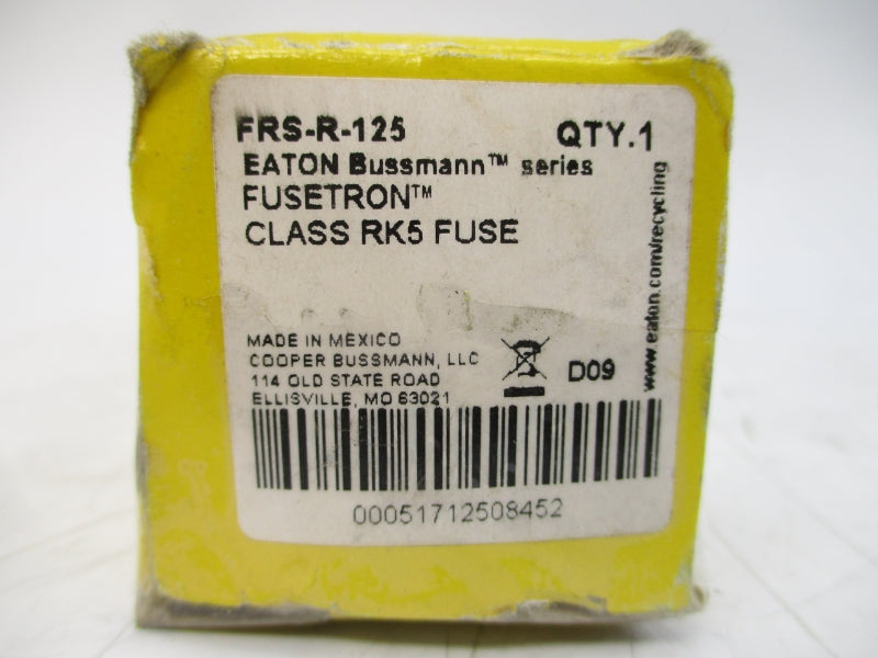 COOPER BUSSMANN FRS-R-125 600VAC 125A NSMP
