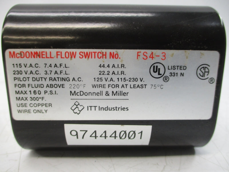MCDONNELL FS4-3 115/230VAC 160PSI UNMP