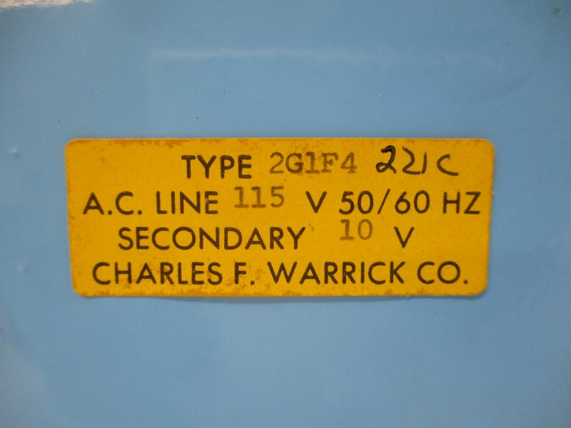 WARRICK CONTROLS 2G1F4 115VAC UNMP