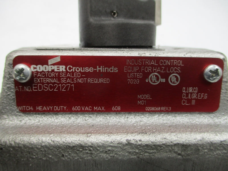 COOPER CROUSE-HINDS EDSC21271 600VAC UNMP