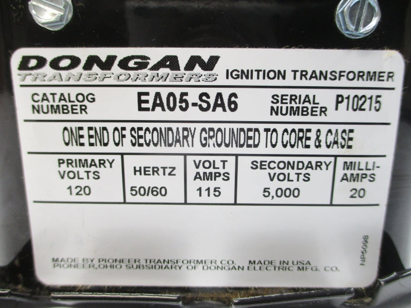 DONGAN EA05-SA6 120V 115A (AS PICTURED) NSNP