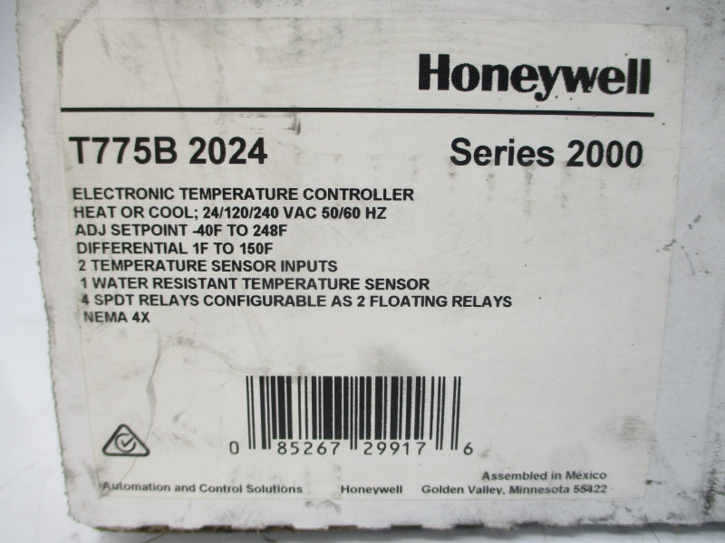 HONEYWELL T775B2024 24/120/240VAC SER. 2000 1-150'F NSMP