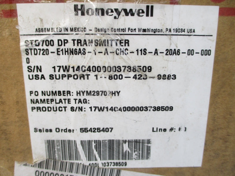 HONEYWELL STD720-E1HN6AS-1-A-CHC-11S-A-20A6-00-0000 11-42VDC 4500PSI NSMP