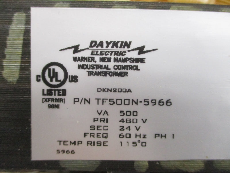 DAYKIN ELECTRIC TF500N-5966 480V NSNP