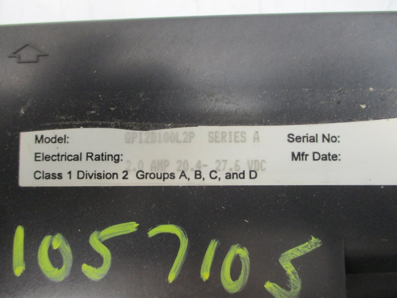 TOTAL CONTROL QPI-2D100-L2P 0880001-01 SER. A 24VDC 2.0A 10.5" NSMP