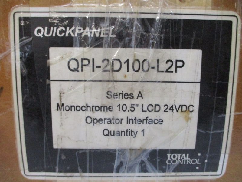 TOTAL CONTROL QPI-2D100-L2P 0880001-01 SER. A 24VDC 2.0A 10.5" NSMP