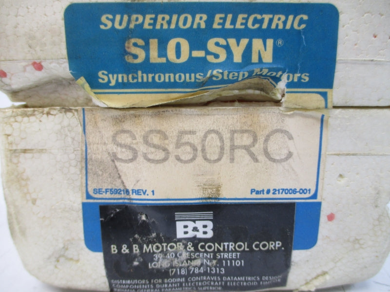 SUPERIOR ELECTRIC SS50-RC BM131405 120V 0.3A NSMP