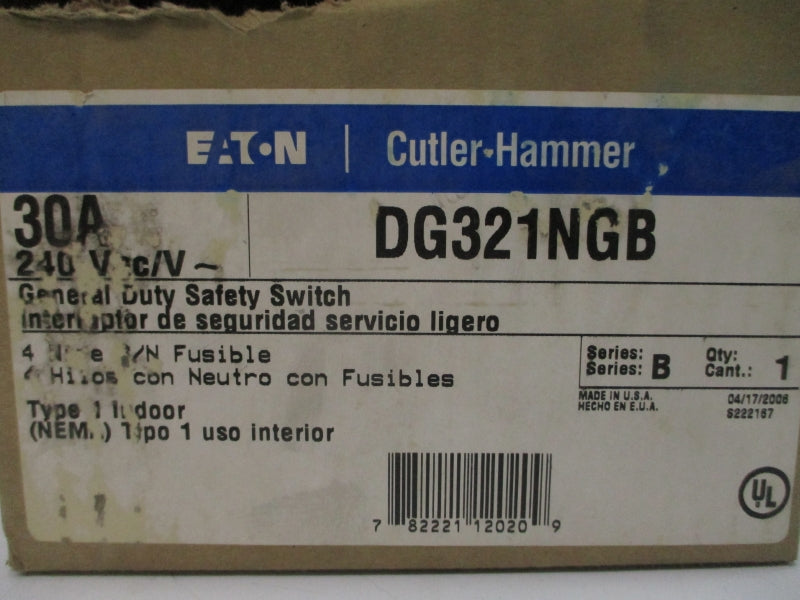 EATON DG321NGB SER. B 240V 30A NSMP