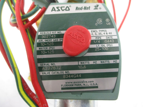 ASCO 8344G44 120VDC 10-125PSI 1/4" NSMP