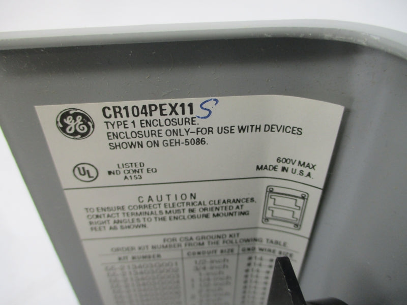 GENERAL ELECTRIC CR104PEX11S 600V NSMP