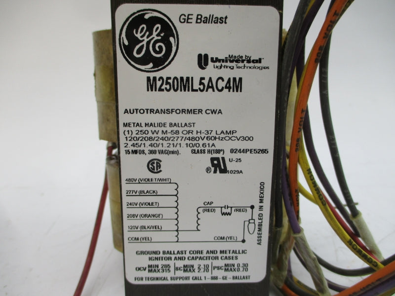 GENERAL ELECTRIC M250ML5AC4M-5GEK 480VAC 2.45A NSMP
