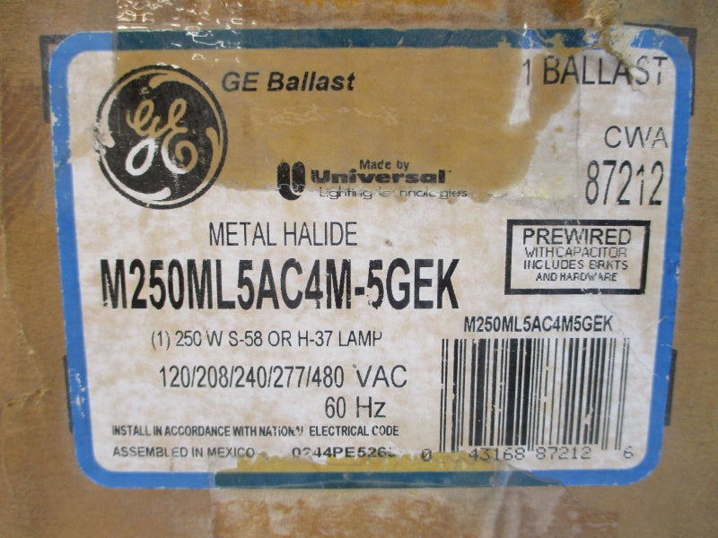 GENERAL ELECTRIC M250ML5AC4M-5GEK 480VAC 2.45A NSMP