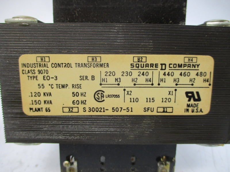 SQUARE D 9070EO-3 SER. B 480V NSMP
