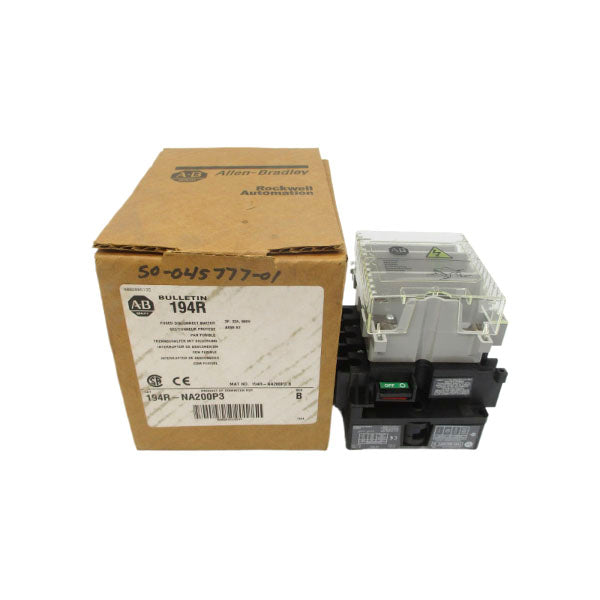 ALLEN BRADLEY 194R-NA200P3 SER. B 690VAC 32A (BR/WH) NSMP