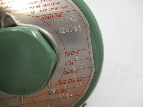 ASCO 8211C13 110/120V 5-250PSI 3/4" NSMP