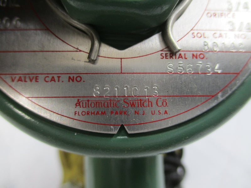 ASCO 8211C13 110/120V 5-250PSI 3/4" NSMP