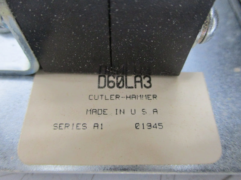 CUTLER HAMMER D60LA3 SER. A1 600V 2.5-22.5A 4-6S NSMP