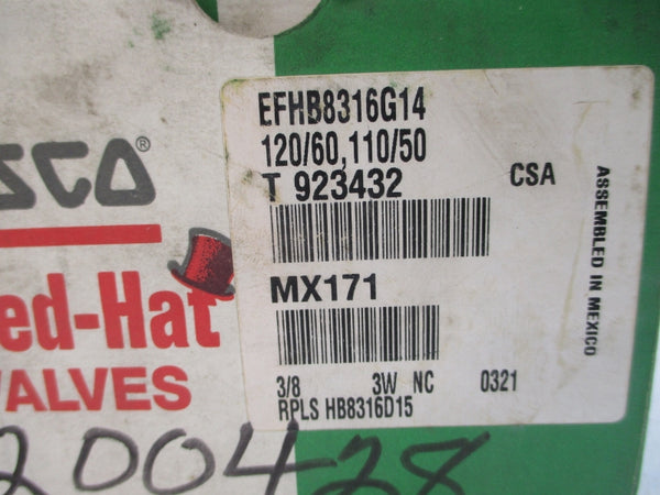 ASCO EFHB8316G14 110/120V 10-250PSI 3/8" NSMP