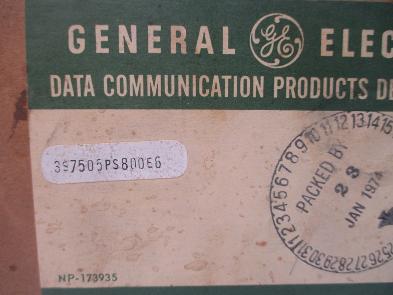 GENERAL ELECTRIC 3S7505PS800E6 NSMP